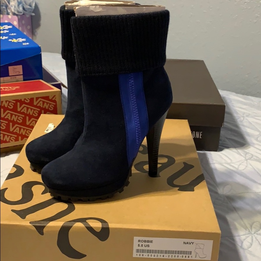 Beau+ashe Robbie Navy Boots
